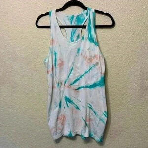 Zyia tie dye Tank sz L workout fitness athleisure active wear comfy run lifting